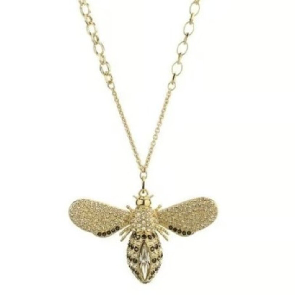 Swarovski Lisabel Gold Plated Bee Motif Encrusted Necklace